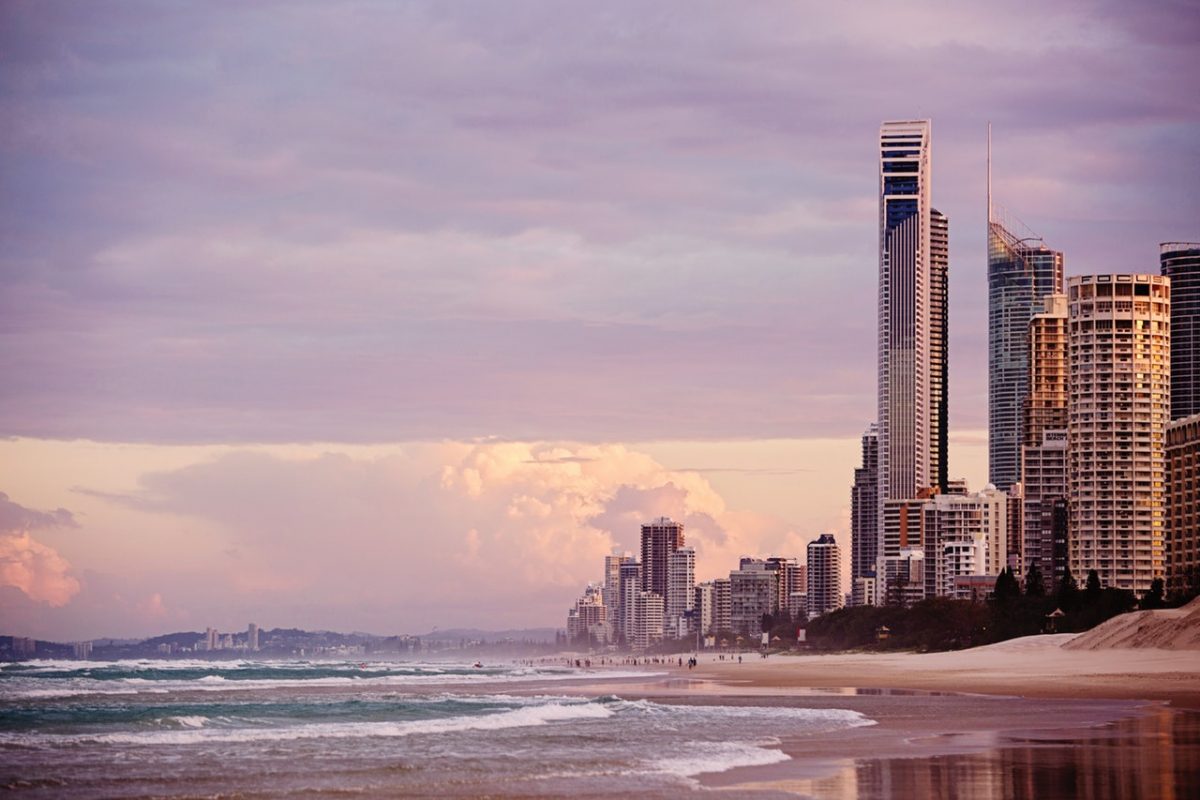 gold coast beach sunset